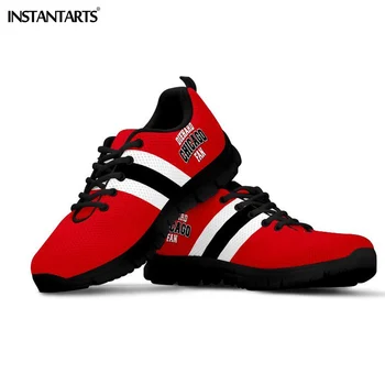 

INSTANTARTS INSTANTARTS Men's Running Shoes Die Hard Chicago Fan Pattern Sneakers Red Men Outdoor Sport Shoes Male Boy Athletic