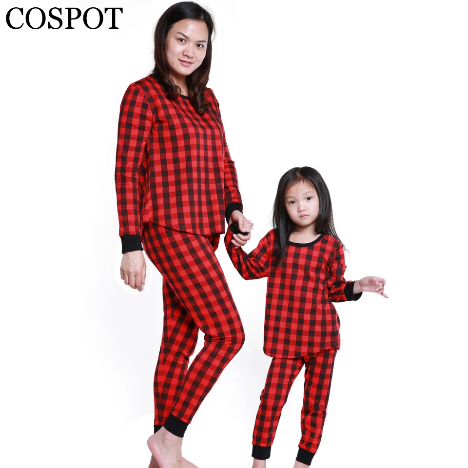 cospot and daughter plaid christmas pajamas mather and mother daughter pajamas christmas