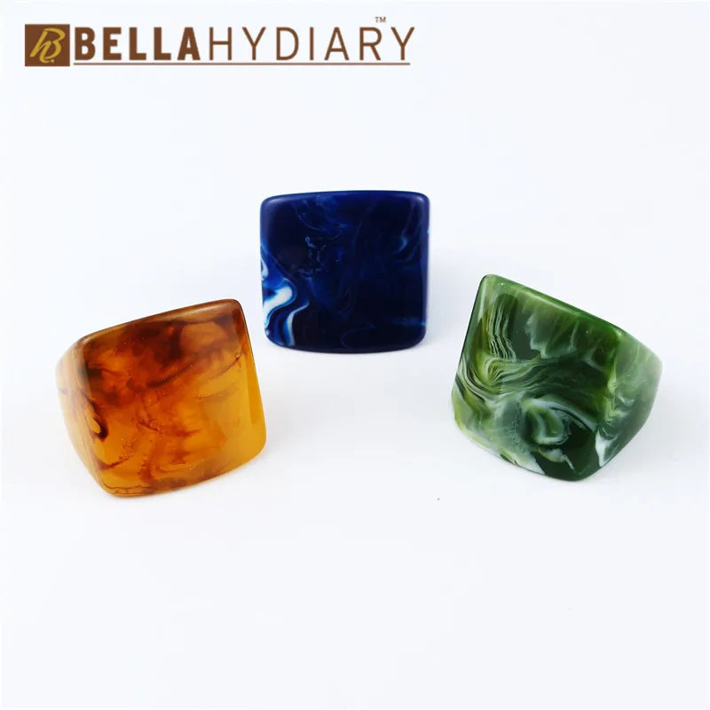 

Boho Vintage Simulated Stone Resin European Yellow Ring Women Leopard Rings For Women Accessories Jewelry Jewellery Joyas