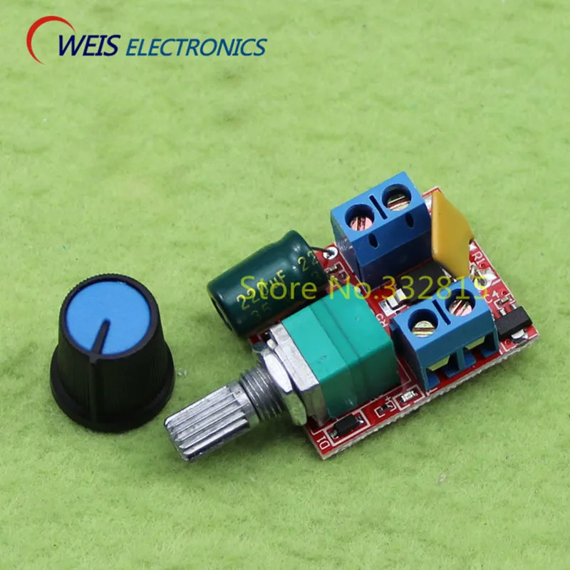 

FREE SHIPPING 1PCS Mini DC 5A Motor PWM Speed Controller 3V-35V Speed Control Switch LED Dimmer