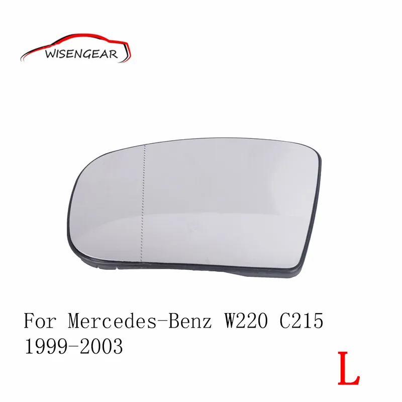 Left side Mirror Glass Wide Angle Heated With Plate For Mercedes Benz