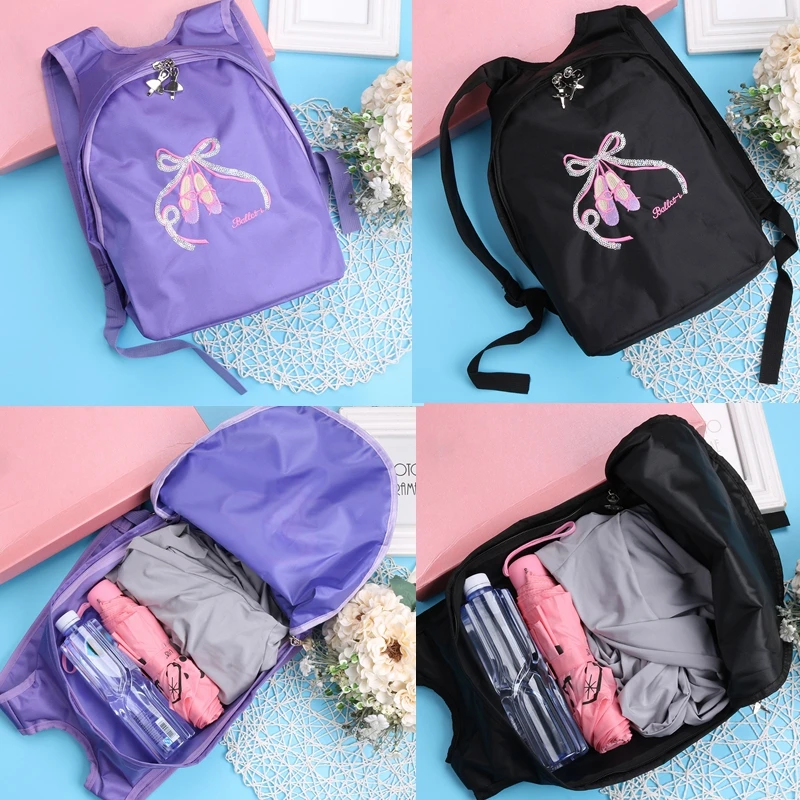 IIXPIN/детские сумки для балета и танцев для девочек; школьный рюкзак; обувь с открытым носком; сумка на плечо с вышивкой для девочек; Балетные сумки для танцев