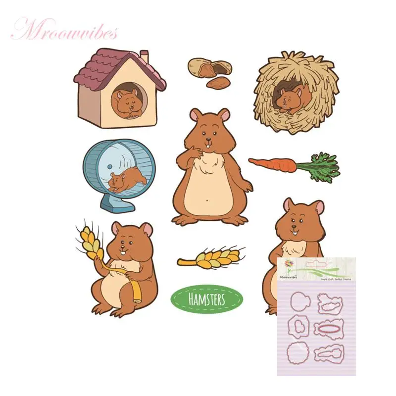 

FGHGF Groundhog Transparent Clear Stamp Or Cutting Dies for DIY Scrapbooking/Card Making/Kids Fun Decoration Supplies