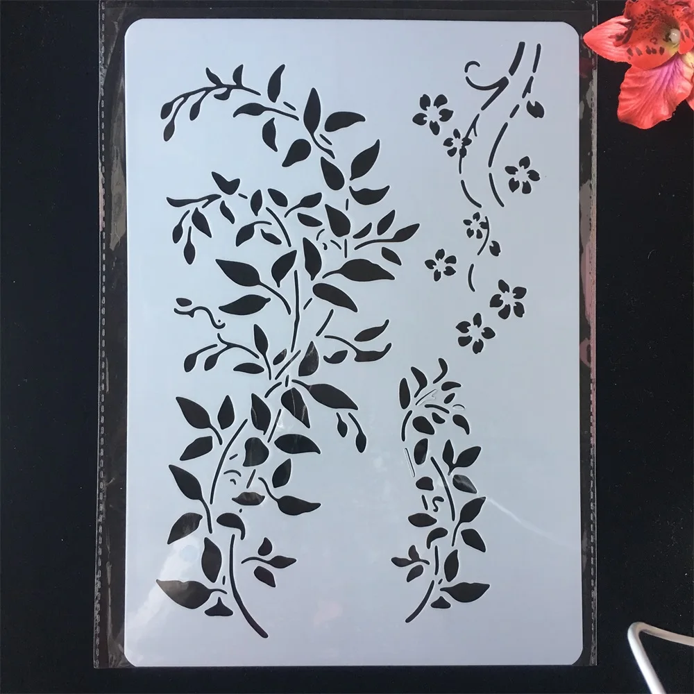 

A4 29cm Leaves DIY Craft Layering Stencils Painting Scrapbooking Stamping Embossing Album Paper Card Template