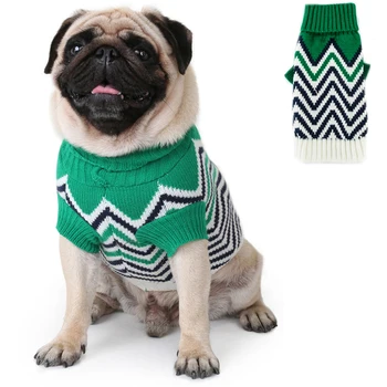 

Dog Clothes Soft Pet Apparel Thickening Shirt Warm Winter Knitwear Sweater for Small Pet XS - XXL Suitable for 1.5lb - 20lb