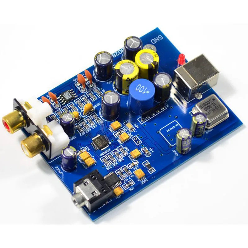 Placa de Decodificação Placa de Áudio para Amplificadores Es9028q2m + Sa9023 Decodificador Febre Áudio Usb Dac - Image 4