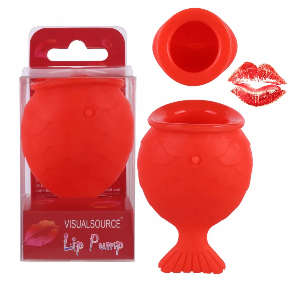 

Women Silicone Sexy Full Lip Plumper fish shape Lip Enhancer Device Nipple Increase lips Lip Plump