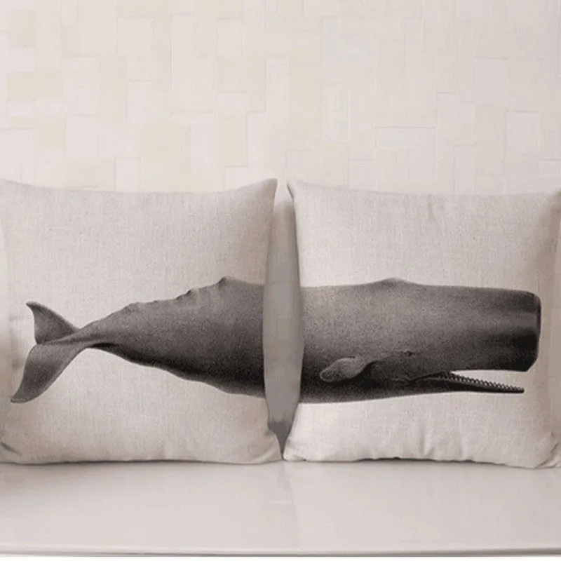 Wild-Animal-Pillow-Case-Cotton-Linen-Chair-Seat-Waist-Square-Shark-Elephant-Dinosaur-Pattern-Pillow-Cover (2)