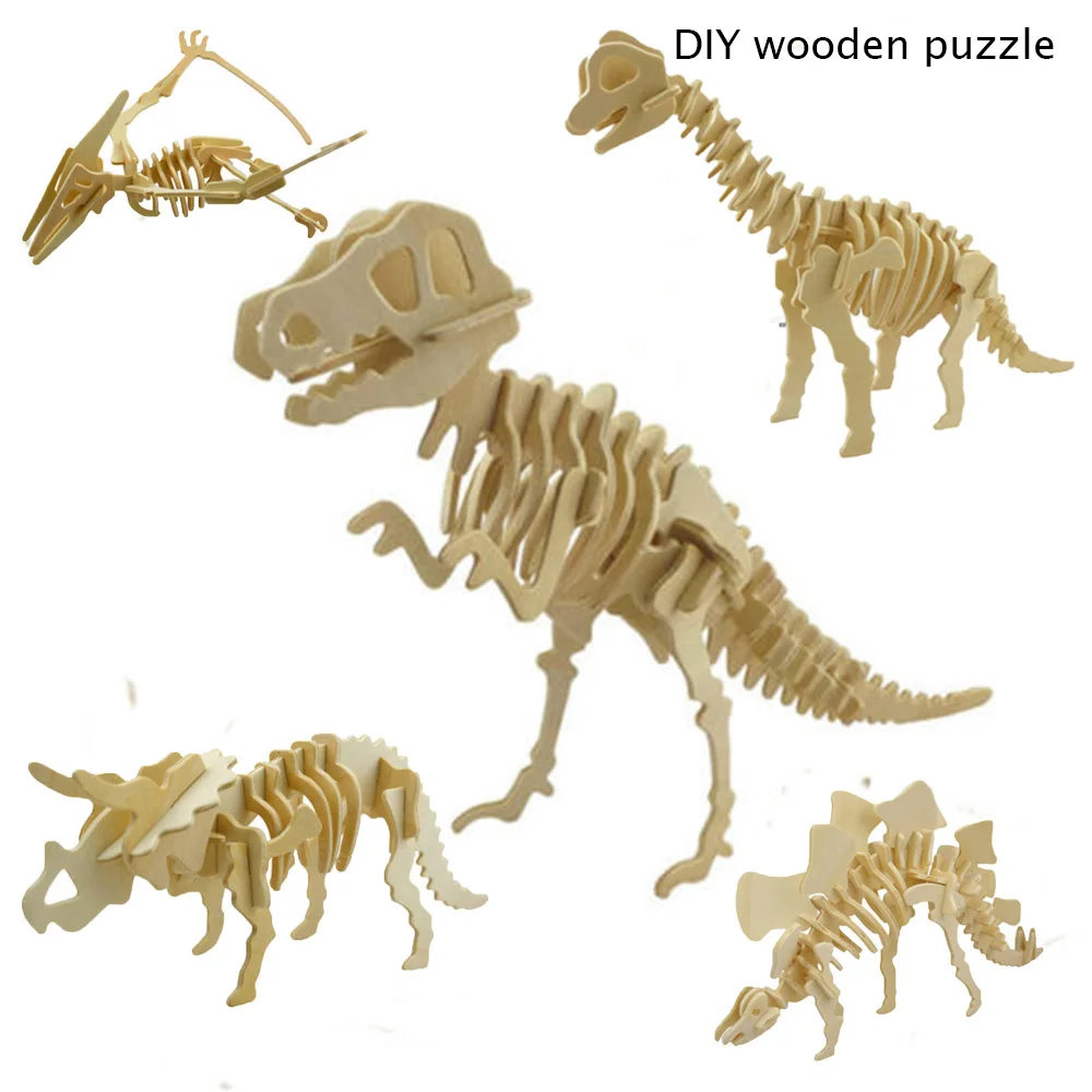 wooden dinosaur puzzle