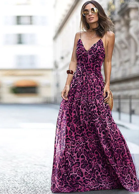 

dresses women black clothing sexy dress plus size party woman party night bohemian leopard summer pink girl vintage pink