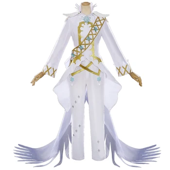 

Anime! Cardcaptor Sakura LI SYAORAN Ice Snow op Royal Dress White Gorgeous Uniform Cosplay Costume