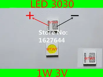 

1000pcs EVERLIGHT LED 3030 LED Backlight TV High Power 1W 3V LED Backlight Cool white For LED LCD TV Backlight Application