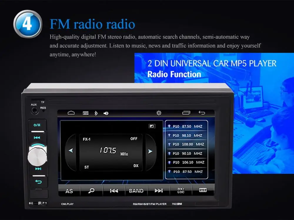 Автомагнитола 2 din 6 дюйма Bluetooth с камерой заднего вида|car radio|bluetooth car radiodin radio |