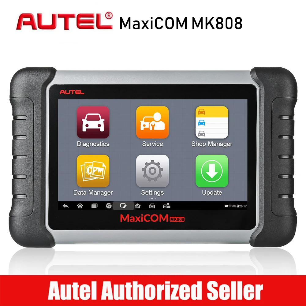 

Autel MaxiCOM MK808 Car Diagnostic Scan Tool Automotive All System Scanner Oil Reset EPB BMS SAS DPF TPMS ABS Bleeding