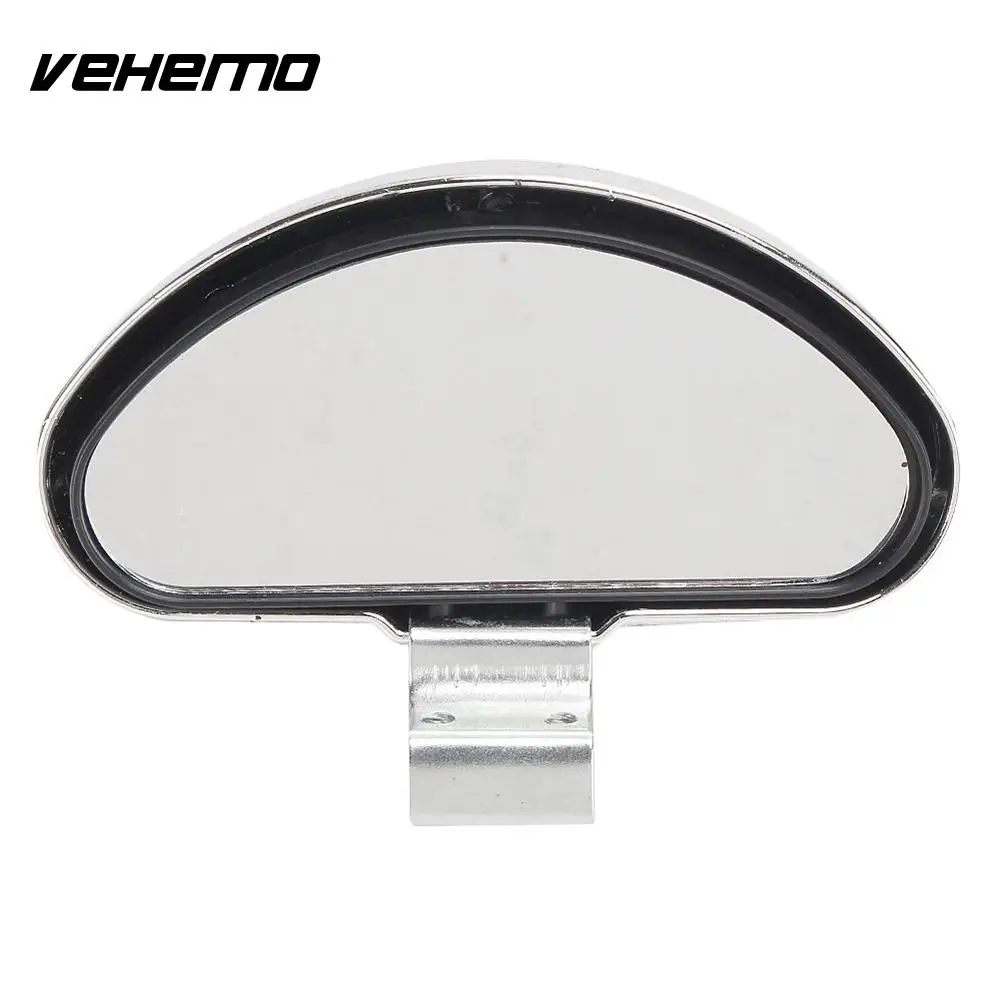 Универсальное регулируемое широкоугольное серебристое черное зеркало для слепых пятен, выпуклые зеркала, вспомогательное стекло заднего хода, автомобильные аксессуары
