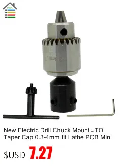 Профессиональный сверлильный патрон 0,3-4 мм с 5 мм стальным валом JTO подходит для 5 мм моторного вала портативные роторные инструменты