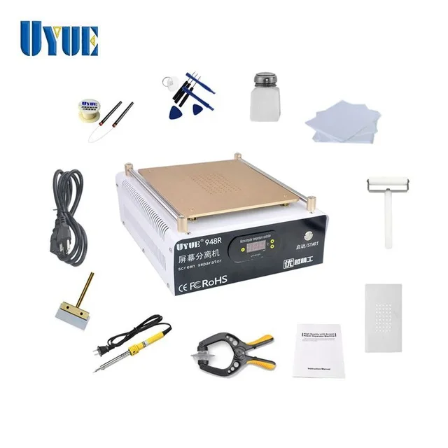 NEW Arrive Mobile phone Built-in Pump Vacuum Metal Body Glass LCD Screen Separator Machine with LED Display for Max 14 inch LCD