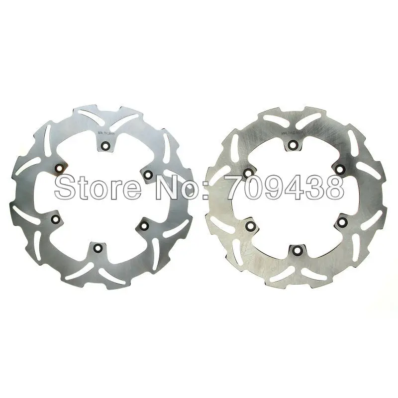 

Front + Rear Brake Disc Rotor For  250 MXC 98-03 SXS 03-10 SXS-F 06-09 XC-F 07-12 XC-W 06-12 250CC Full Set