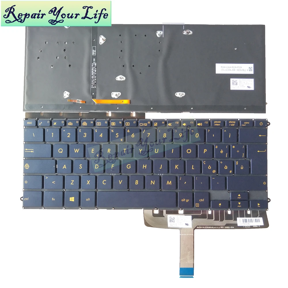 Repair You Life Italian laptop keyboard for ASUS ZenBook 3