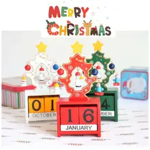 Christmas Calendar Christmas tree ornaments creative wooden blocks children learning Christmas decorations Xmas Calendar gift 35