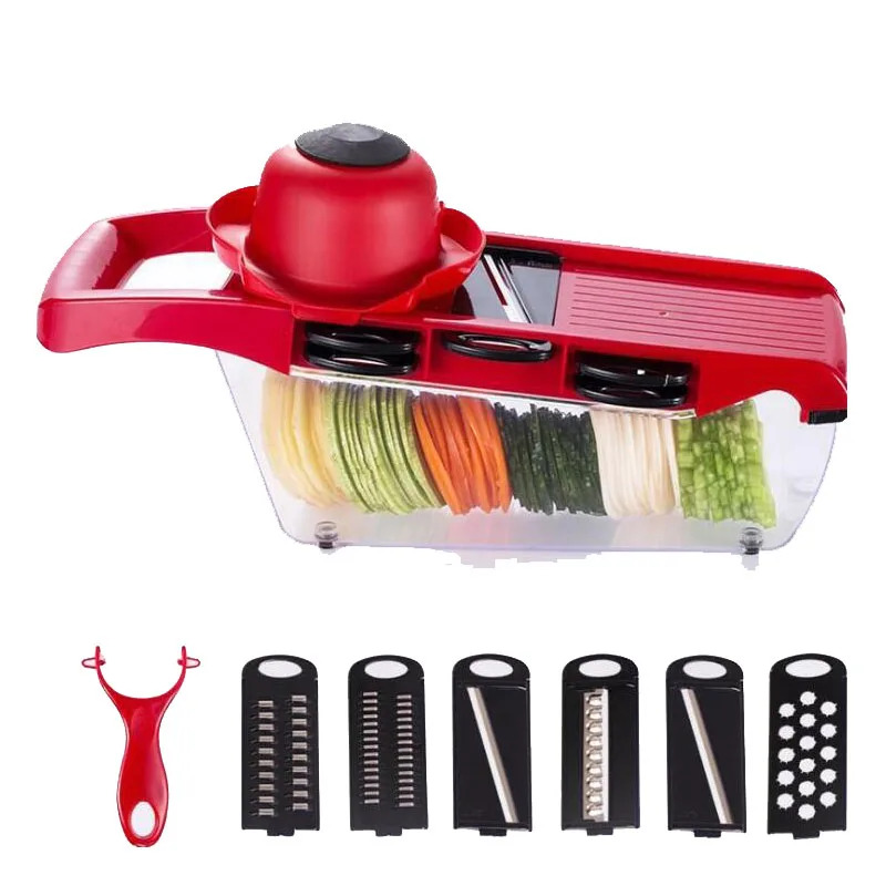 

Multi-functional Vegetable cutter Grater With Stainless Steel Blade Slicer Potato Carrot Peeler kitchen tool