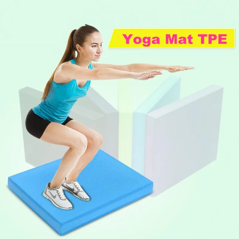 Balance Non slip Yoga Mats TPE Fitness Gym Pilates Aerobic Exercise