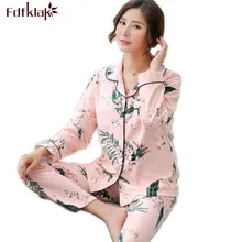 Fdfklak M; L; XL; 3XL 4XL плюс Размеры осень-зима теплая Пижама для Для женщин пижамный комплект из хлопковой ткани, Пижама для всей семьи, комплект пижамы для сна Q471