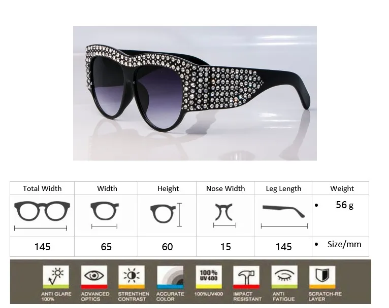 CCSPACE, негабаритные, стразы, оправа, квадратные солнцезащитные очки для женщин, алмазные, блестящие брендовые, дизайнерские, модные, женские, оттенки, 45482