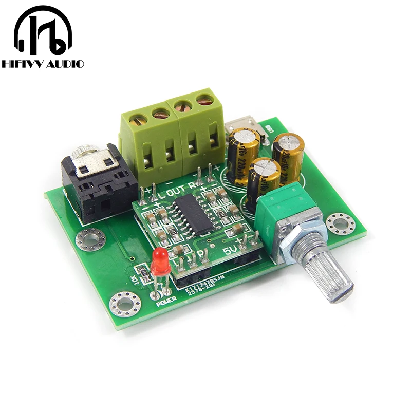 

Hot sale New HiFi PAM8403 digital power amplifier board DIY 2.0CH 3W DC5V input Upgrade version