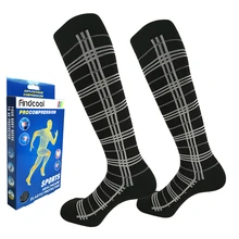 Findcool компрессионные беговые носки для женщин и мужчин давление колено высокие для езды на велосипеде бег