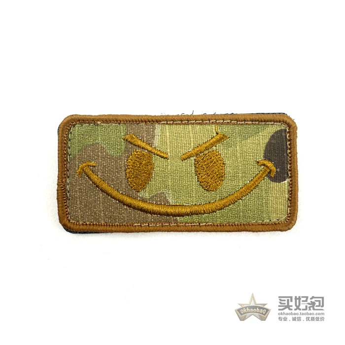 Buy a bag armband magic sticker smiley face tactical personality backpack | Спорт и развлечения