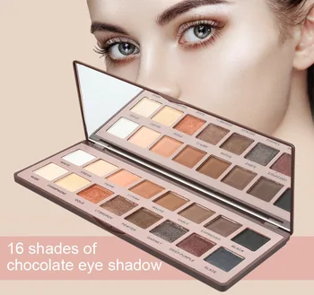 

High Quality Eyeshadow Palette 16 Colors Long Lasting Makeup Cosmetics Glitter Matte for Women