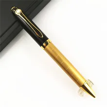 BAOER 701 Золотая клетчатая полосатая деловая офисная средняя шариковая ручка новинка