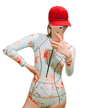 

Rhyme Lady Swimming Wear Lycra Surf Shirts Spandex long sleeve Rash Guard two pieces Swimwear swimming suit