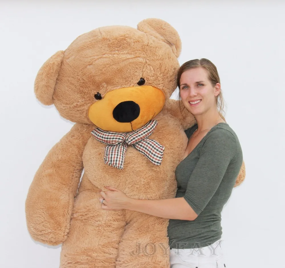 Joyfay 78" 200cm Riesen Teddybär Plüsch Geburtstag Hochzeit Geschenk Hellbraun 