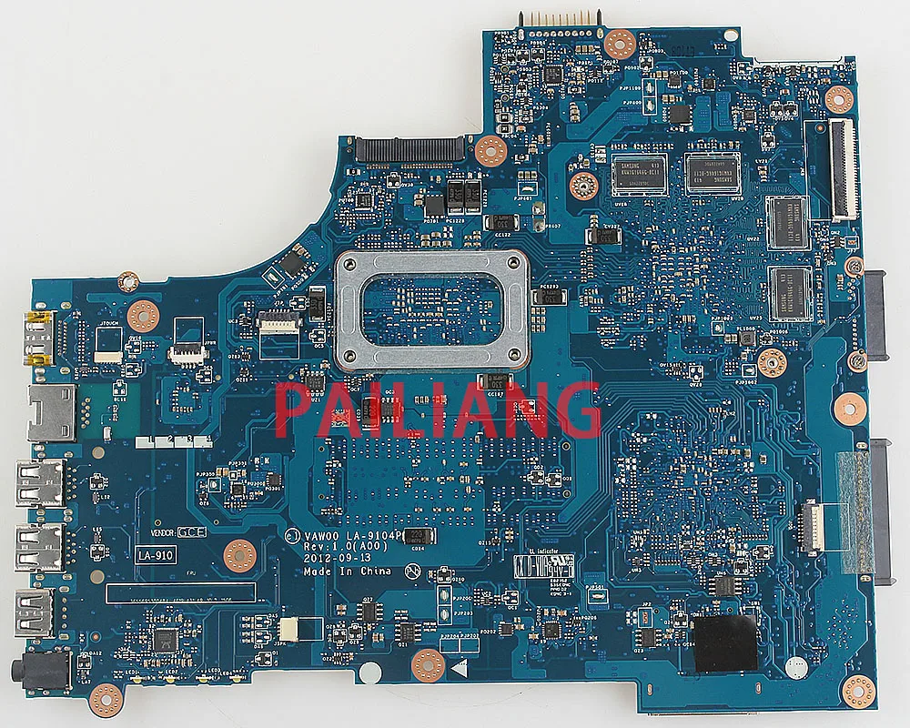 Pailiang материнская плата для ноутбука DELL 15R 3521 5521 I3 PC материнская плата CN-00P6TK 00P6TK VAW00 LA-9101P LA-9104P полный tesed DDR3