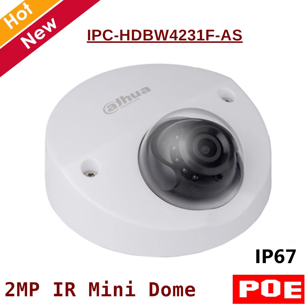 2MP английский POE DH IP камера IPC-HDBW4231F-AS ИК расстояние 20 М 1080 P Поддержка камеры безопасности sd карты 128 г IOS Android Посмотреть