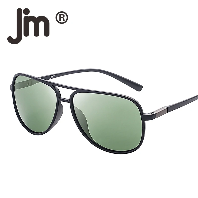 

JM TR90 Lightweight Mirrored Lens Polarized Sunglasses Men Women Driving UV400 Retro Vintage Sun Glasses Recyclable Material