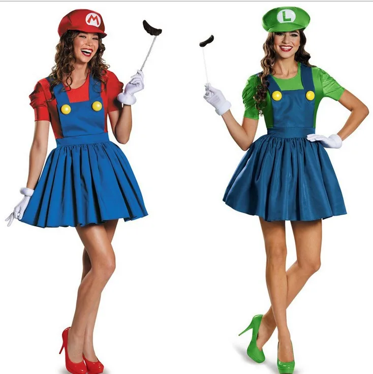 Sexy Super Mario Costume Disfraces Adultos Carnival Costume Adults Anime  Cosplay Super Mario Bros. Halloween Costume For Woman - Cosplay Costumes -  AliExpress