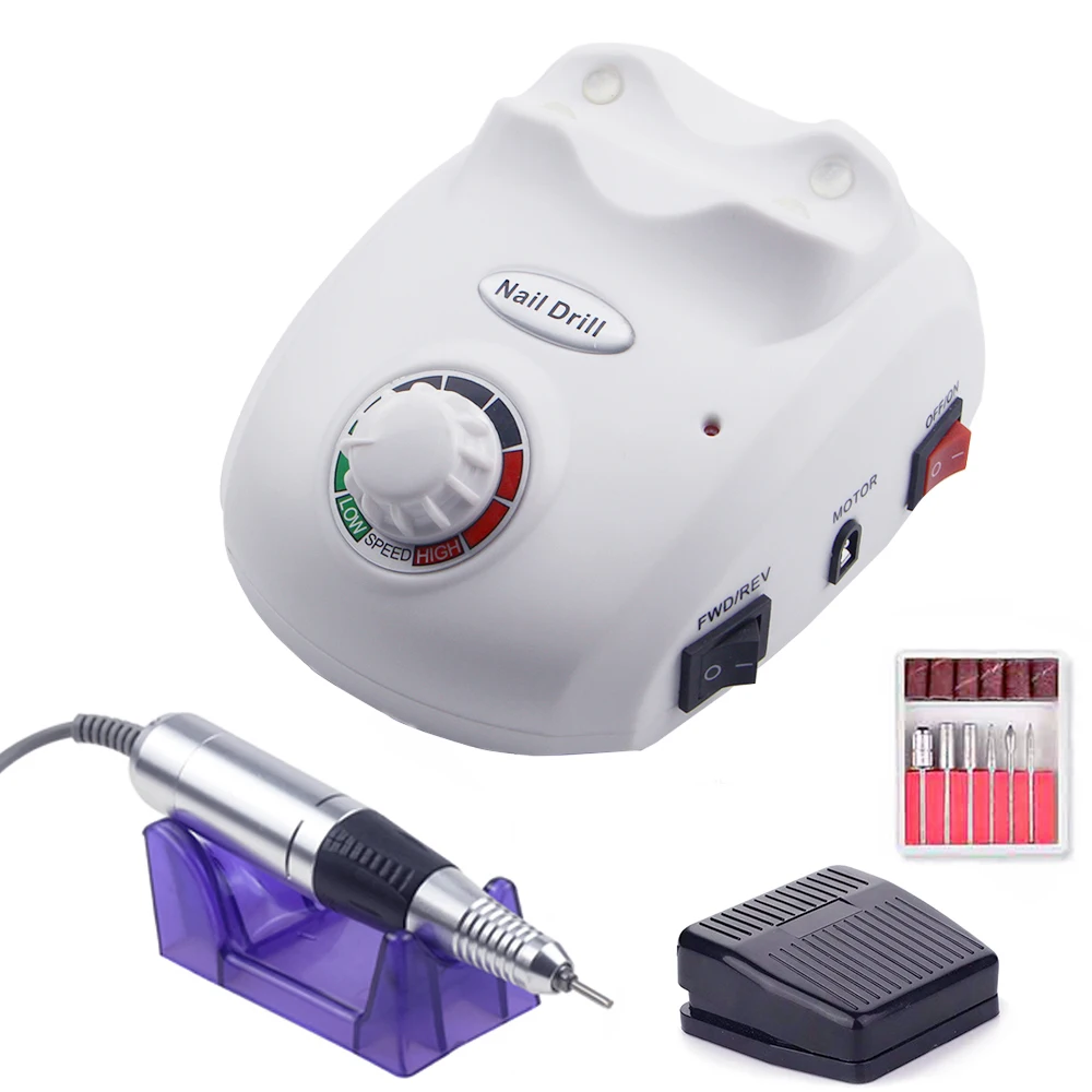 Jewhiteny Nail Drill Machine 35000RPM Manicure Machine Set Electric