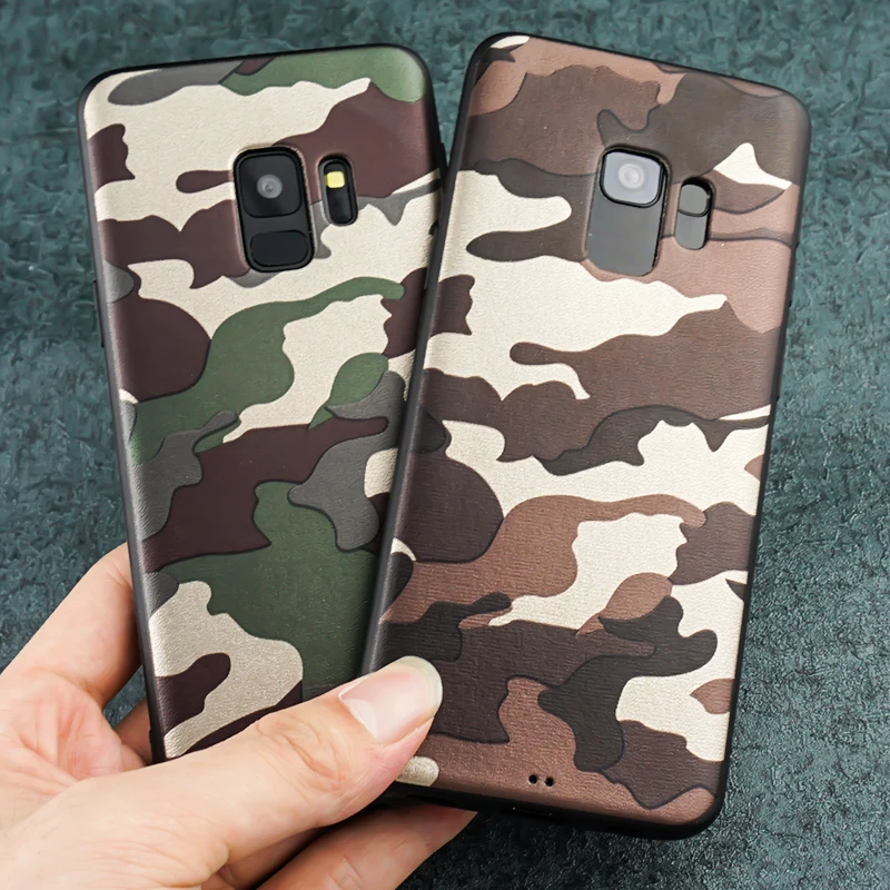 

GYKZ Retro Super Army Camouflage Case For Samsung Galaxy S8 S9 Plus Soft TPU Phone Bag For Samsung S9 Plus Hot Fundas Coque