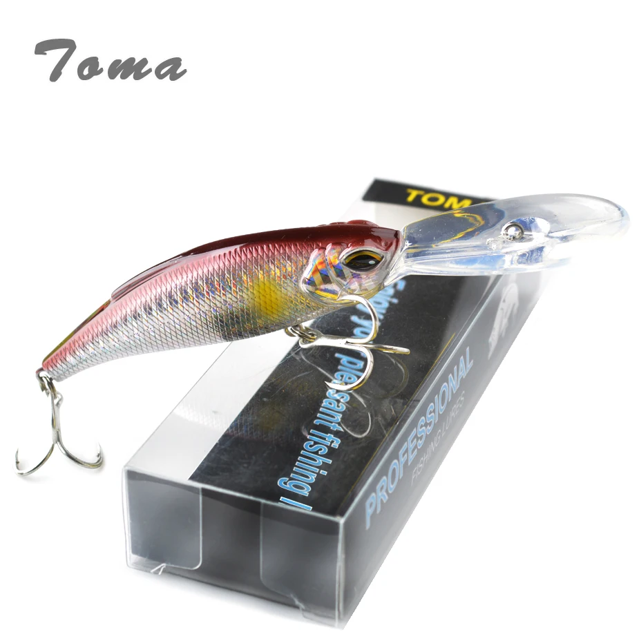 Рыболовная приманка TOMA Deep Catcher 83S 83 мм 18 г Тонущая блесна искусственная для окуня