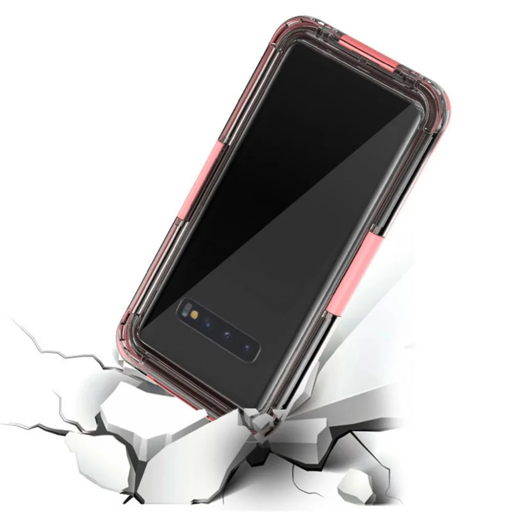 

NEW Simply Protective Waterproof Dustproof Mudproof Shockproof Hybrid Protection TPU Case Cover For Samsung S10+ 6..4 Inch