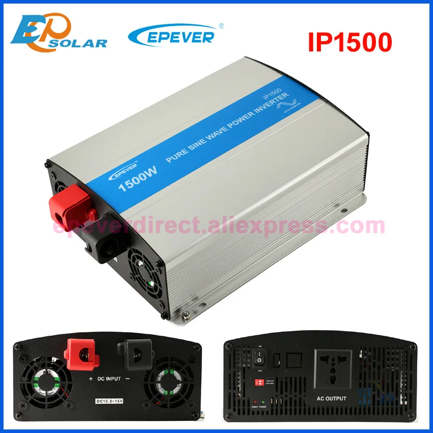 EPever 1500 Вт Чистая Синусоидальная волна инвертор 12V24V вход 110V 120V 220V 230VAC выход 50HZ 60HZ высокий эффективный преобразователь IPower IP1500