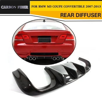 

Carbon fiber Add On car rear bumper lip Spoiler diffuser for BMW E92 M3 Bumper 2008 - 2013 Convertible Black FRP