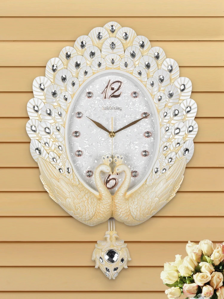 Retro peacock Wall Clocks