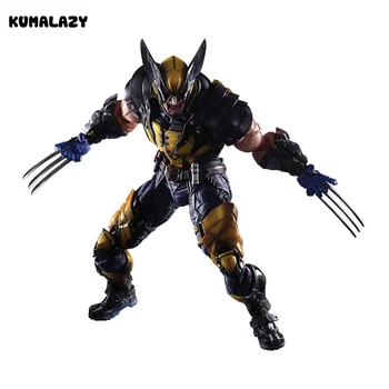 

Wolverine Figure LOGAN X Men X-MEN Play Arts Kai Wolverine James LOGAN Howlett Play Art KAI PVC Action Figure 26cm Doll Toy