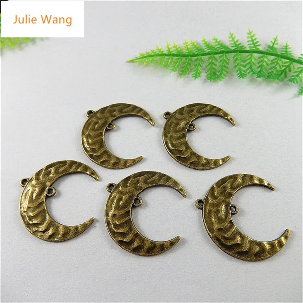 10 шт. Бронзовые Подвески в виде полумесяца|antique copper charms|crescent moon charmscopper charm pendants |