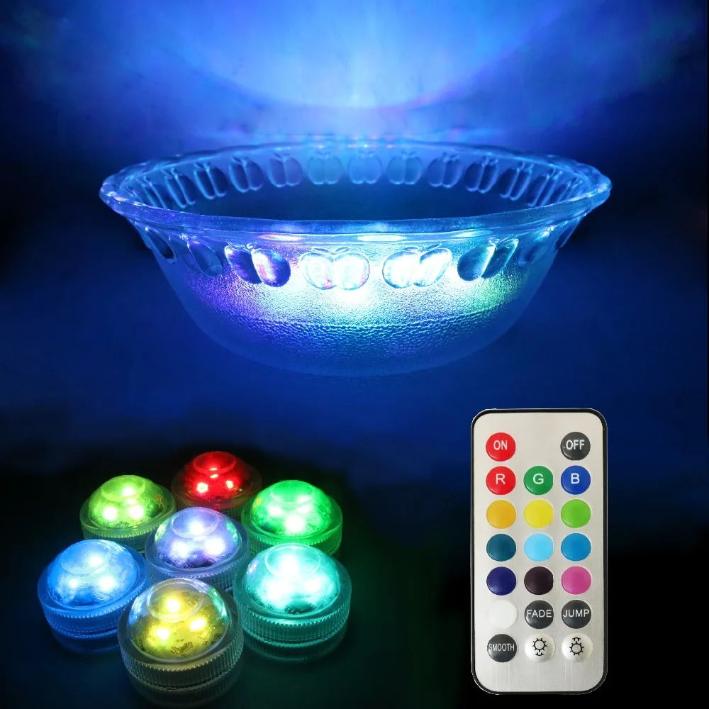 20PCS/Lot Free Shipping Wedding Party Decor Light Submersible led Tea