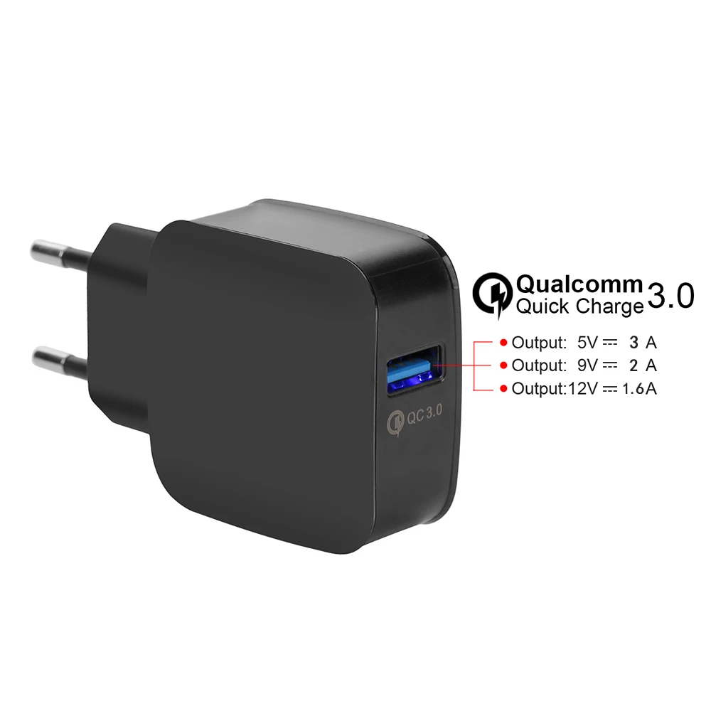 TOP QC 3.0 USB Wall Charger Quick Charge 3.0 2.0 EU US Plug for iphone Samsung Xiaomi mi5 ViVo Phone Fast Travel Charger 18w 5 9 (6)
